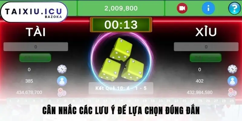 Cân nhắc các lưu ý để lựa chọn đúng đắn