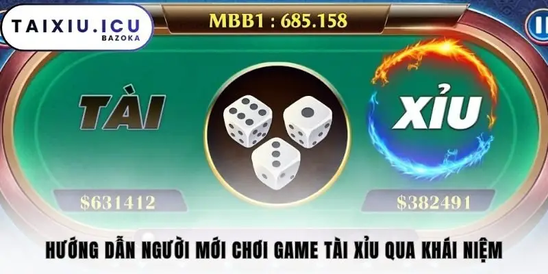 Hướng dẫn người mới chơi game tài xỉu qua khái niệm