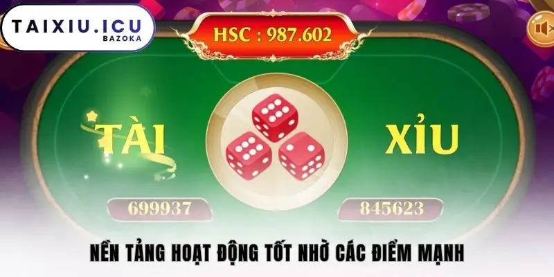 Nền tảng hoạt động tốt nhờ các điểm mạnh